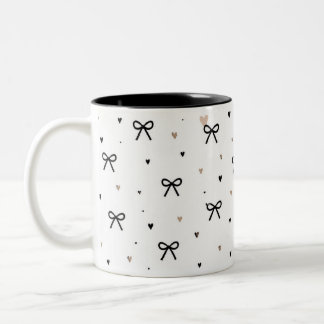 2 Couleurs Tasse Petits Nœuds