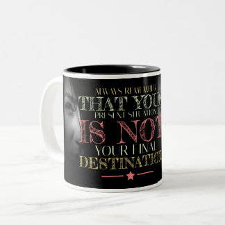 2 Couleurs Tasse photo de citation drôle de dicton de vie