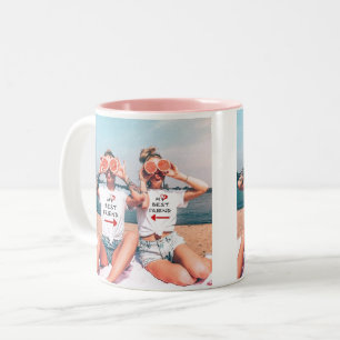 2 Couleurs Tasse Photo Meilleure Amie Pour Toujours
