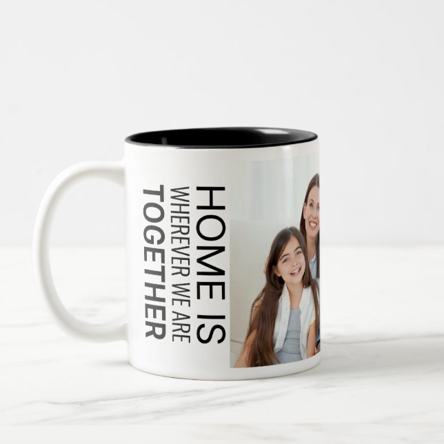 2 Couleurs Tasse Photo Moderne (Gauche)