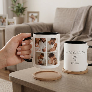 2 Couleurs Tasse Photo Papa Cadeau Meilleur Papa du Monde