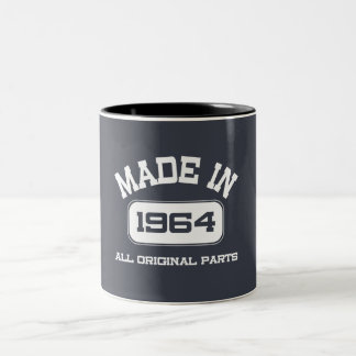 2 Couleurs Tasse Pièces Originales Fabriquées en 1964