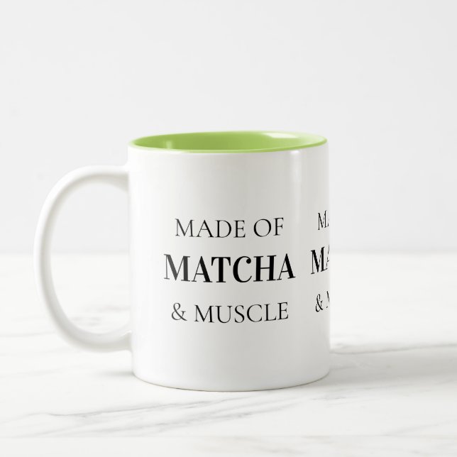 2 Couleurs Tasse Pilates Typographie Simple Noir Citation Drô (Gauche)
