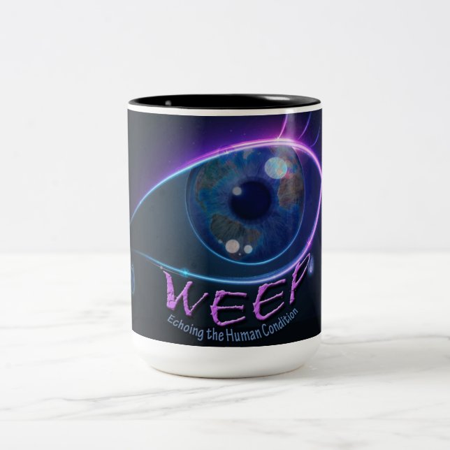 2 Couleurs Tasse - PLEUREZ la tasse (Centre)