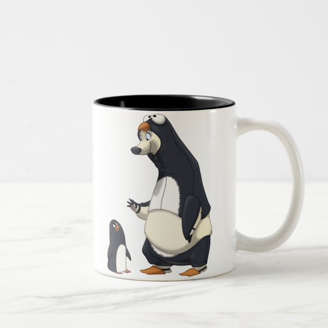 2 Couleurs Tasse polaire de pingouin (Droit)