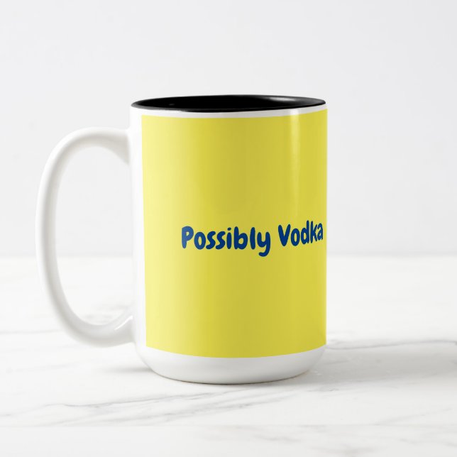 2 Couleurs Tasse Possiblement Vodka (Gauche)