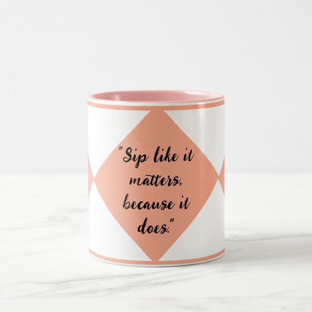 2 Couleurs Tasse pour amateurs de café (Centre)
