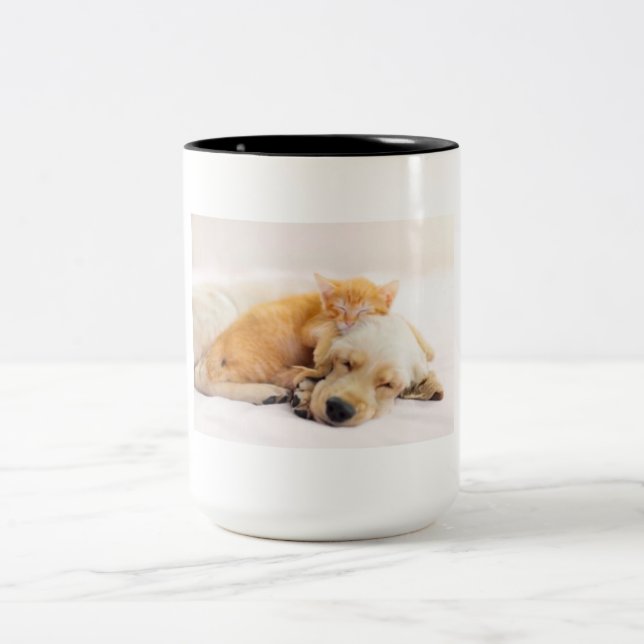 2 Couleurs Tasse pour animal de compagnie (Centre)