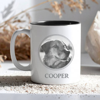 2 Couleurs Tasse pour animal de compagnie personnalisée avec 