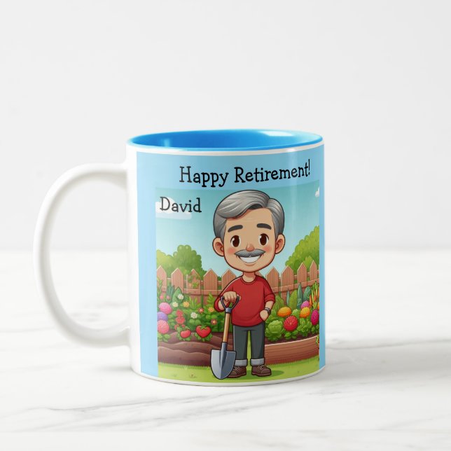 2 Couleurs Tasse pour célébrer la retraite  (Gauche)
