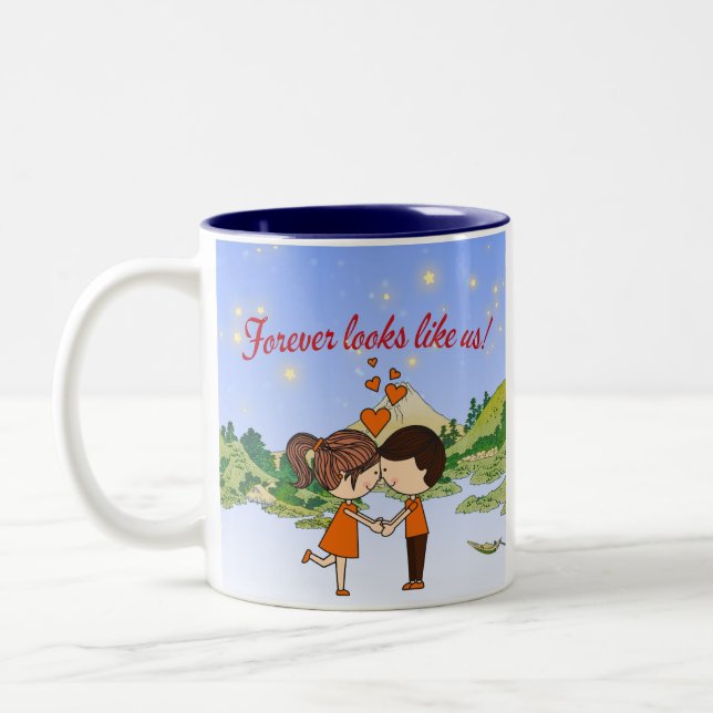 2 Couleurs Tasse pour couple (Gauche)