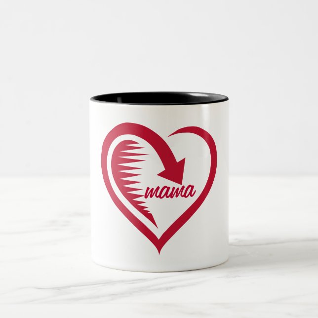 2 Couleurs tasse pour la maman (Centre)