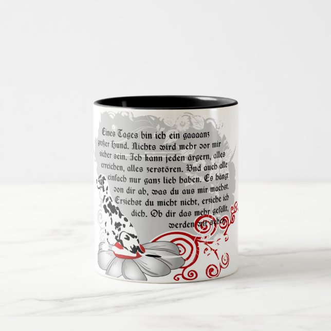 2 Couleurs Tasse pour les propriétaires de chiots (Centre)