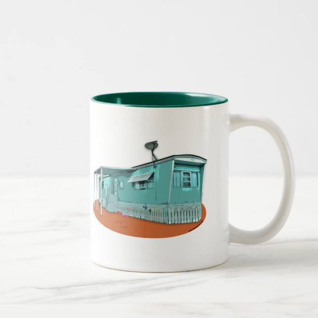 2 Couleurs Tasse pour Maison Mobile (Droit)