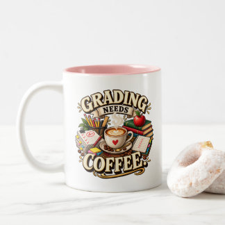2 Couleurs Tasse pour professeur de café pour la correction