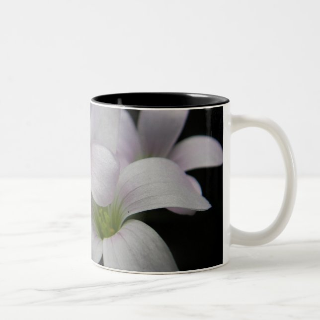 2 Couleurs Tasse pourpre de fleurs (Droit)