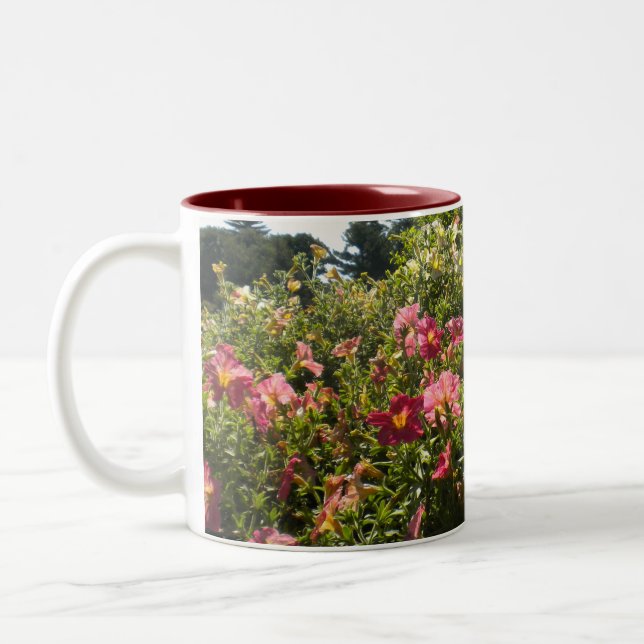 2 Couleurs Tasse Pretty Pink Petunias (Gauche)
