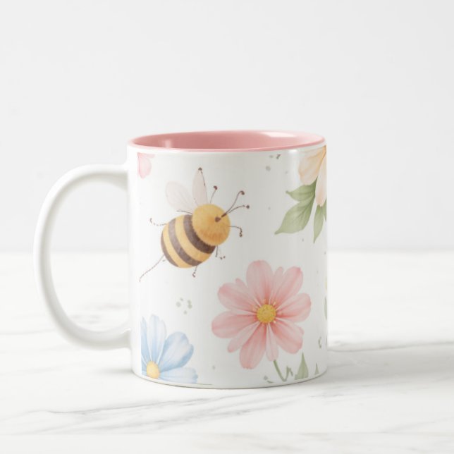2 Couleurs Tasse printanière précoce (Gauche)