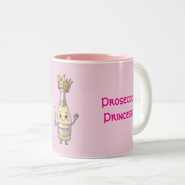 2 Couleurs Tasse Prosecco Princess (Devant droit)