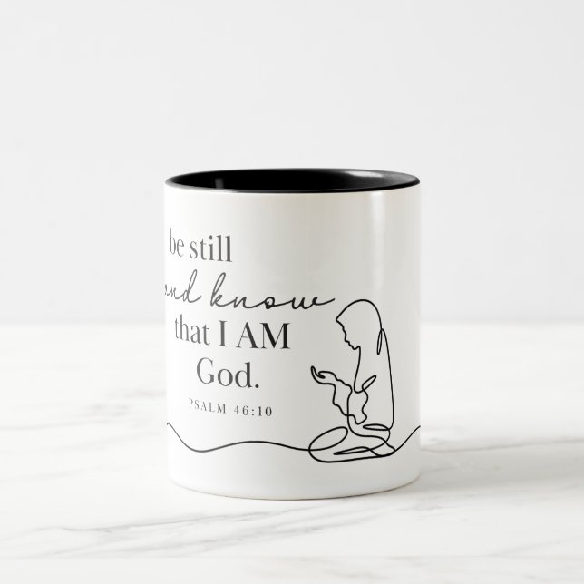 2 Couleurs TASSE PSALM 46:10 - Café (Centre)