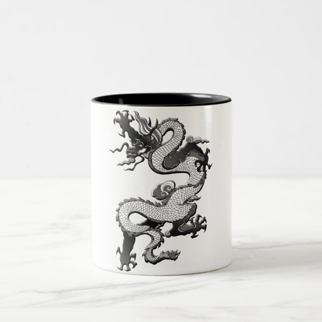 2 Couleurs Tasse puissante de dragon (Centre)
