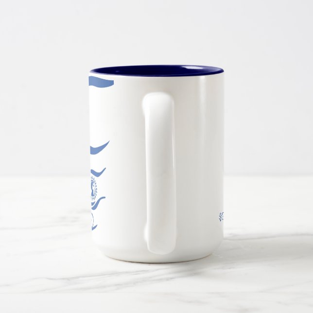 2 Couleurs Tasse quotidienne de studio de connexion (Poignée)