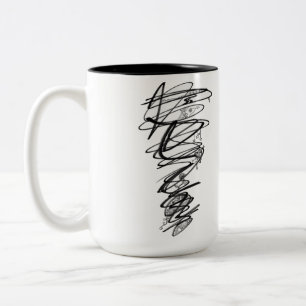 2 Couleurs Tasse Rebelle Gribouillis Doodle