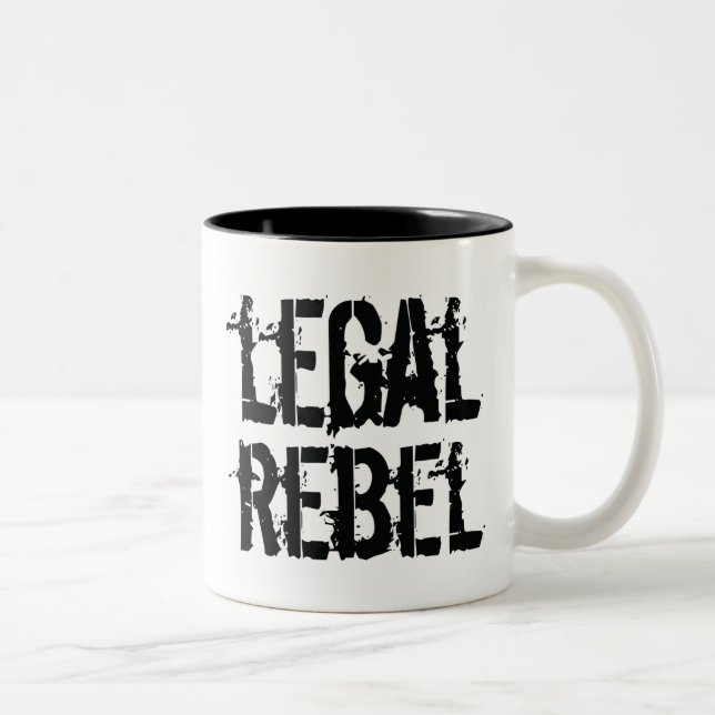 2 Couleurs Tasse rebelle juridique (Droit)