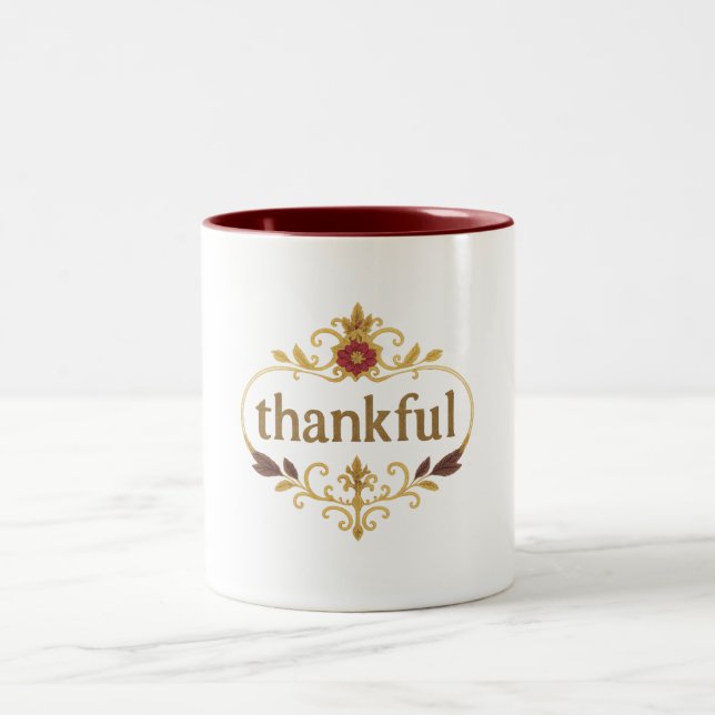 2 Couleurs Tasse - Reconnaissant (Centre)