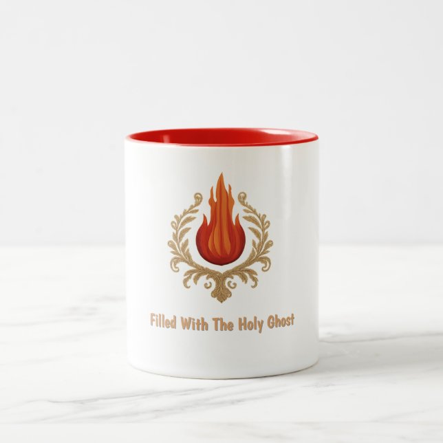 2 Couleurs Tasse - Rempli du Saint-Esprit (Centre)