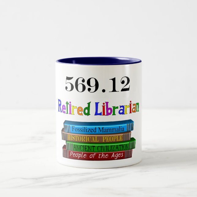 2 Couleurs Tasse retirée du bibliothécaire 569,0 (système (Centre)
