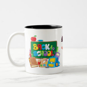 2 Couleurs Tasse Retour à l'école