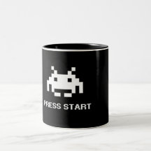 Tasse Rétro 8-Bit Arcade Press Start Gamer Deux-To