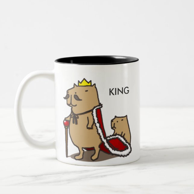 2 Couleurs Tasse Roi des capybaras (Gauche)