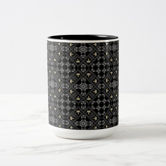 2 Couleurs Tasse Roi ou Reine (Centre)