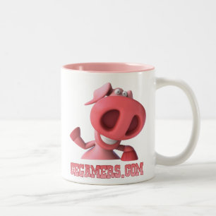 2 Couleurs Tasse rosâtre de vague