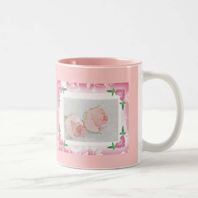 2 Couleurs Tasse rose (Droit)
