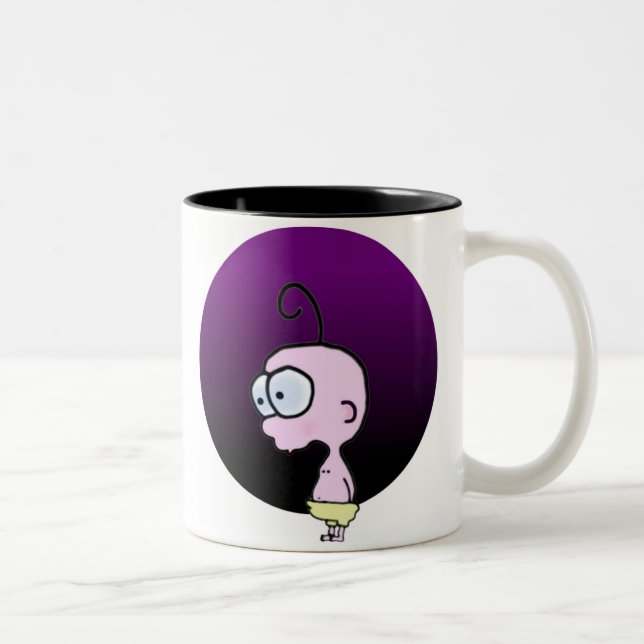 2 Couleurs Tasse rose de bébé (Droit)