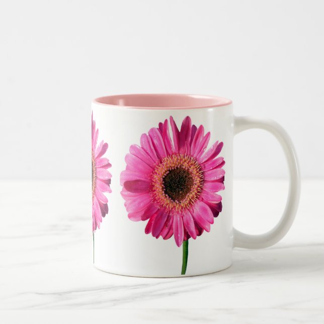 2 Couleurs Tasse rose de Gerbera (Droit)