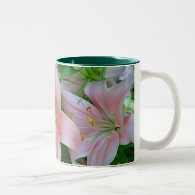 2 Couleurs Tasse rose de lis (Droit)