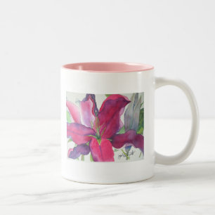 2 Couleurs Tasse rose de lis