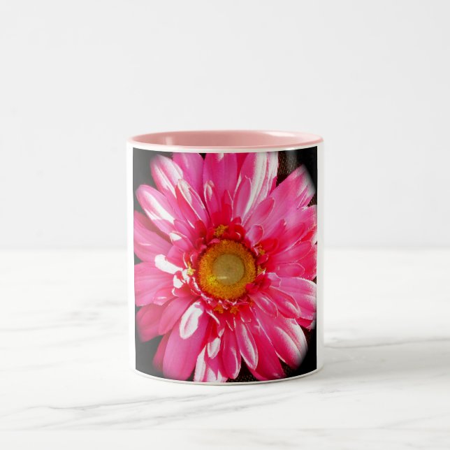 2 Couleurs Tasse rose de marguerite de Gerber (Centre)
