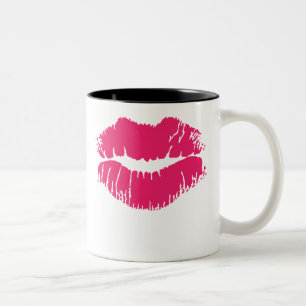 2 Couleurs Tasse rose de rouge à lèvres