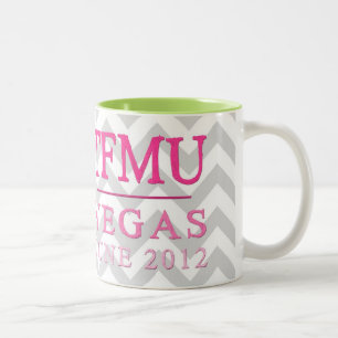 2 Couleurs Tasse rose de TFMU VEGAS Chevron