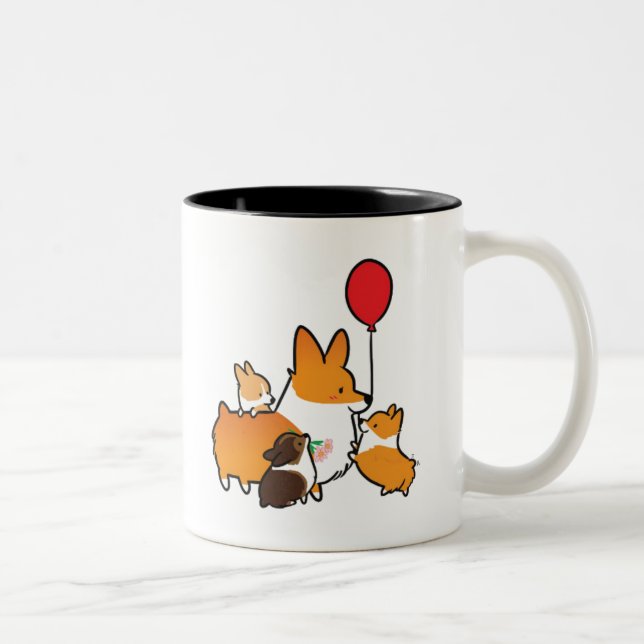 2 Couleurs Tasse rouge | CorgiThings de maman d'amour du (Droit)