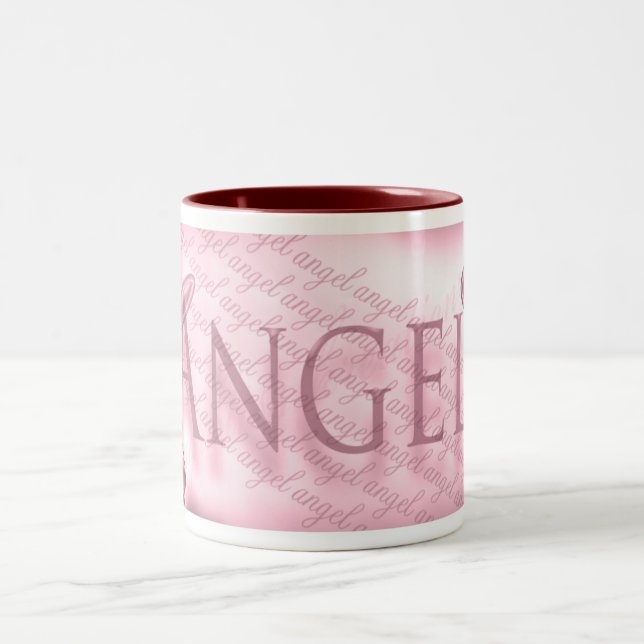2 Couleurs Tasse rouge d'ange de ton (Centre)