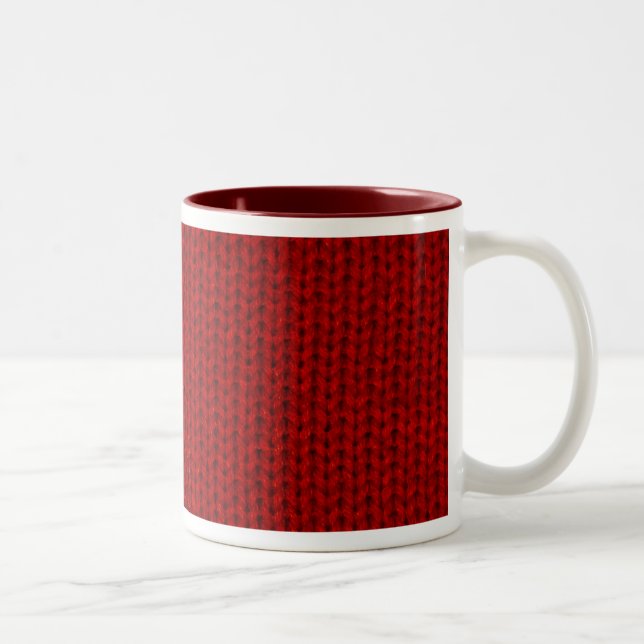 2 Couleurs Tasse rouge de chandail (Droit)