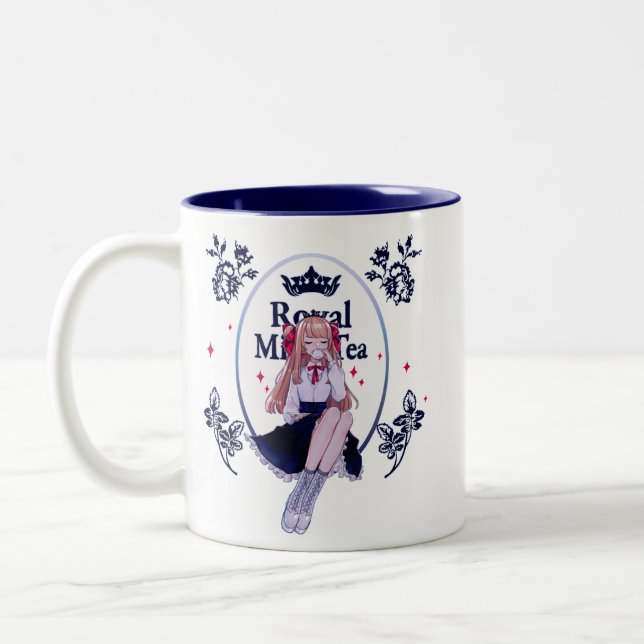 2 Couleurs Tasse royale de thé de lait (Gauche)