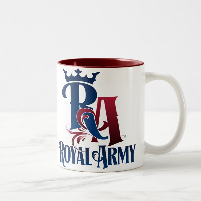 2 Couleurs Tasse royale d'emblème d'armée (Droit)