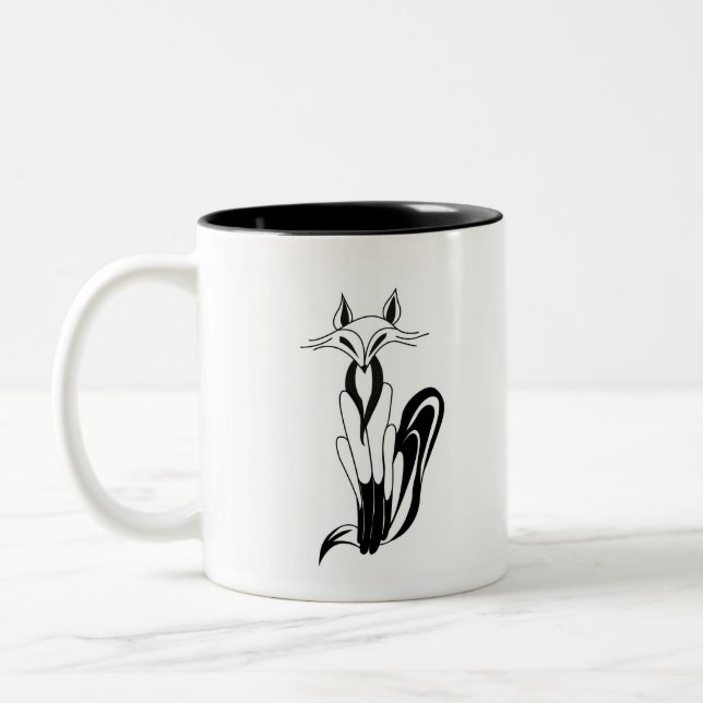 2 Couleurs Tasse rusée de Fox (Gauche)